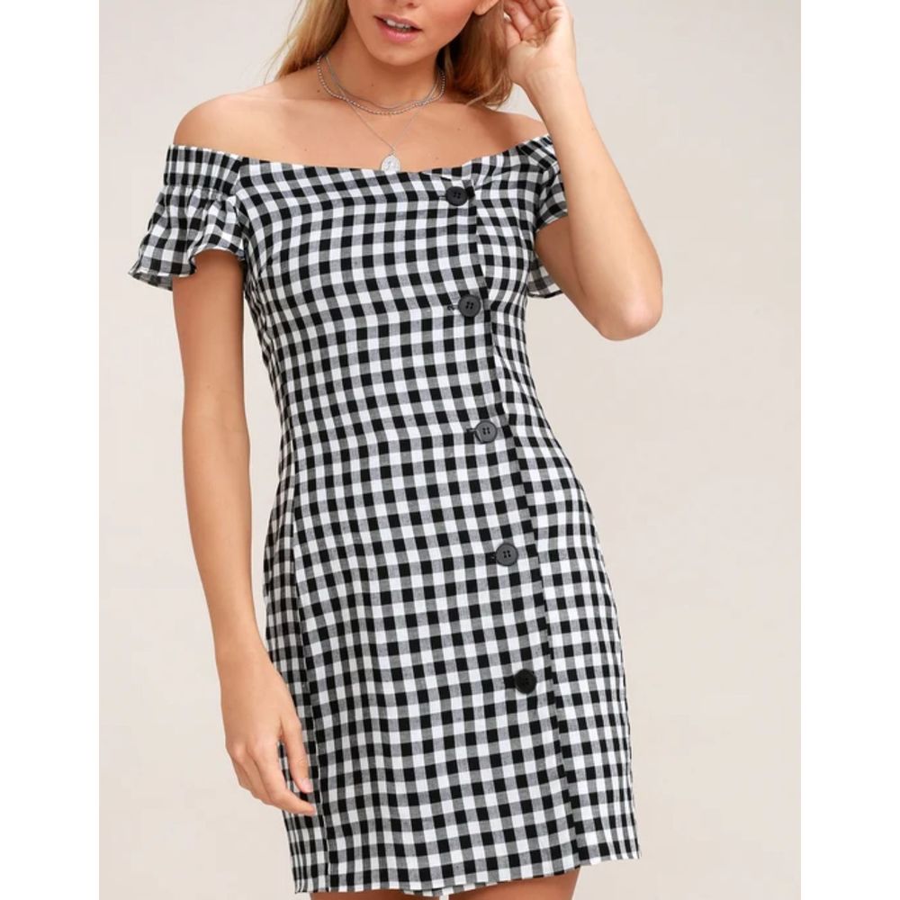 Lulus Check Please Gingham‎ Dress